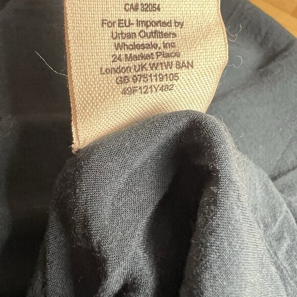 Free People Wanderer Mini Dress Gray Floral Cutout Long Bell Sleeve Lace Size XS - Picture 16 of 16